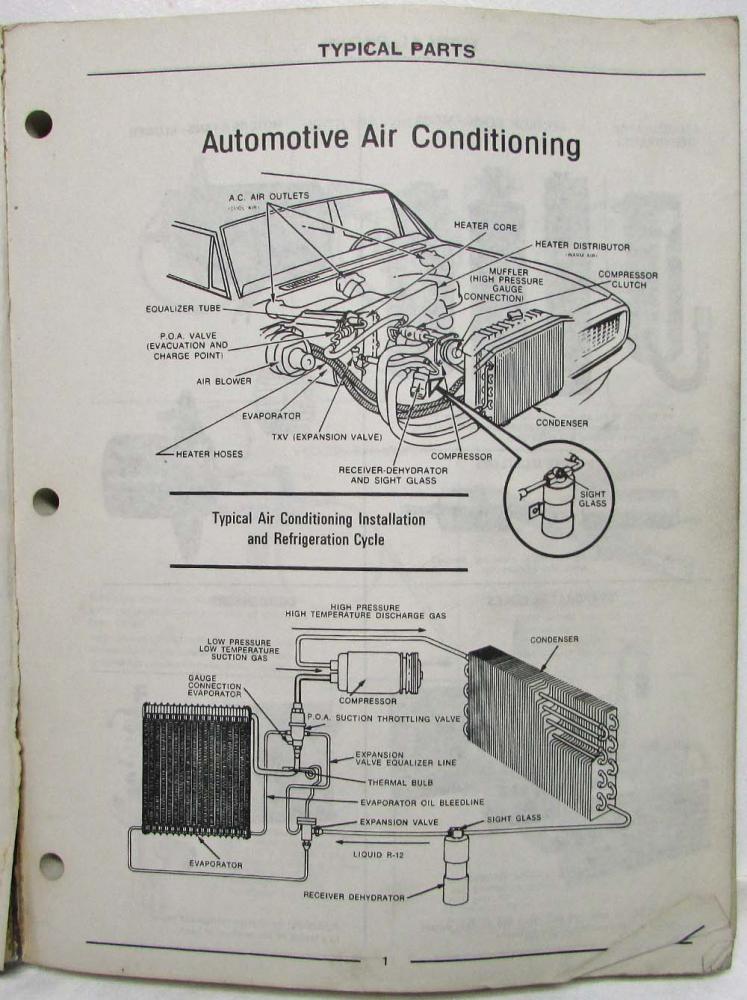 19681977 GM Factory Air Conditioning Parts List Book A/C Chevrolet