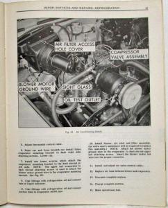 1956 Pontiac V8 Air Conditioning Service Shop Repair Manual - A/C