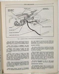 1960 Pontiac Heating Ventilation and Air Conditioning Service Shop Manual - HVAC