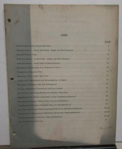1959 Chrysler Air Conditioning Servicing Instructions Shop Manual - A/C