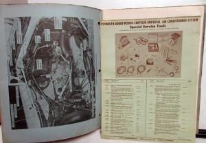 1959 Chrysler Air Conditioning Servicing Instructions Shop Manual - A/C