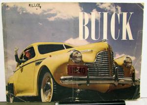 1940 Buick 8 Series 70 60 50 40 Prestige Color Sales Brochure Catalog Original