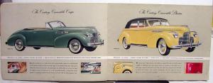 1940 Buick 8 Series 70 60 50 40 Prestige Color Sales Brochure Catalog Original