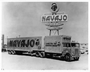 1950s White Freightliner Truck Press Photo 0153 - Navajo Freight Lines