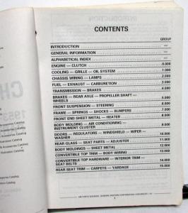 1953 1958 1965 1969 1971 1978  53-78 Chevrolet Corvette Parts Book Catalog Orig