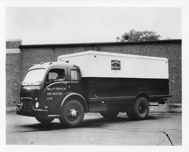 1950s White 3000 Series Truck Press Photo 0195 - Dairy Products by Buttrick