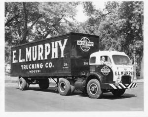 1950s White 3000 Series Truck Press Photo 0197 - EL Murphy Trucking Co St. Paul