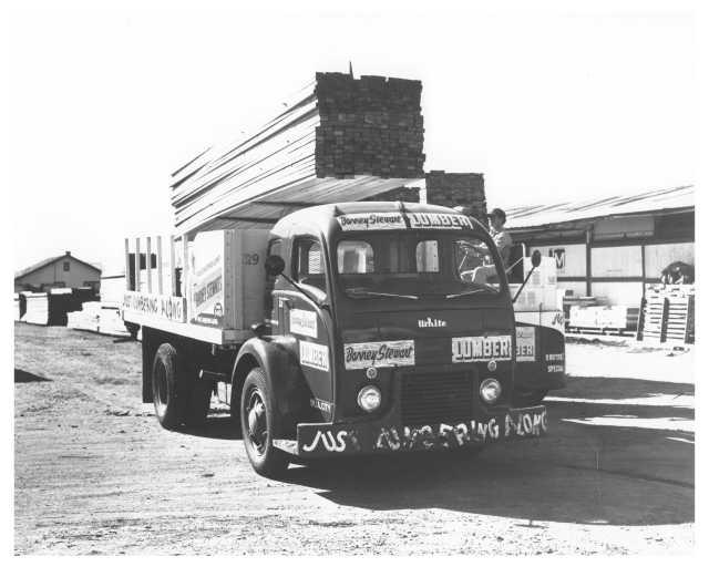 1949 White 3000 Series Truck Press Photo 0202 - Barrey Stewart Lumber
