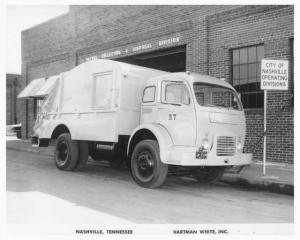 1950s White 3000 Series Truck Press Photo 0213 - Nashville Refuse Collection