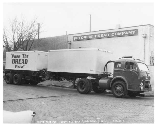 1950s White 3000 Series Truck Press Photo 0228 - Econo-Flo Bulk Flour Service