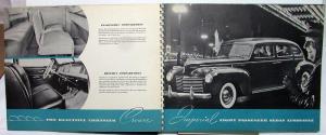 1940 Chrysler Crown Imperial Dealer Prestige 3 Color Sales Brochure Catalog