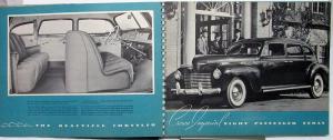 1940 Chrysler Crown Imperial Dealer Prestige 3 Color Sales Brochure Catalog
