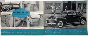 1940 Chrysler Crown Imperial Dealer Prestige 3 Color Sales Brochure Catalog