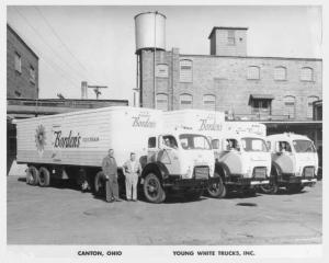 1950s White 3000 Series Truck Press Photo 0231 - Bordens Ice Cream