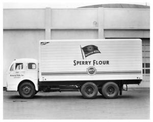 1950s White 3000 Series Truck Press Photo 0234 - General Mills - Sperry Flour