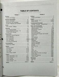 1999 Pontiac Grand Am Oldsmobile Alero Service Shop Repair Manual Set Vol 1 & 2