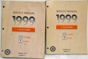 1999 Chevrolet Cavalier Pontiac Sunfire Service Shop Repair Manual Set Vol 1 & 2