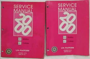 2000 Chevrolet Malibu Service Shop Repair Manual Set Vol 1 & 2