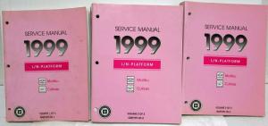 1999 Chevrolet Malibu Olds Cutlass Service Shop Repair Manual Set Vol 1-3