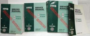 1998 Chevrolet Camaro Pontiac Firebird Service Shop Manual Set Vol 1-3 & Supp