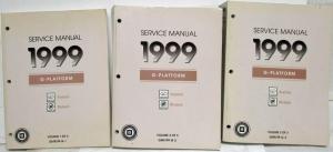 1999 Oldsmobile Aurora Buick Riviera Service Shop Repair Manual Set Vol 1-3