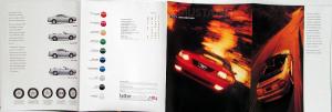 2000 Mustang Coupe Convertible GT Sales Folder Opens to Poster Specs Wheels