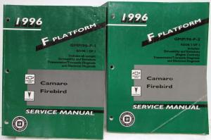 1996 Chevrolet Camaro Pontiac Firebird Service Shop Repair Manual Set Vol 1 & 2
