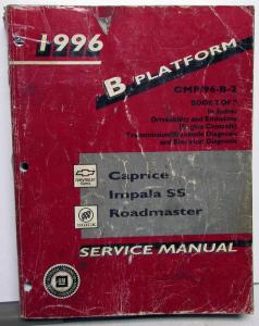 1996 Chevrolet Caprice Impala SS Buick Roadmaster Service Shop Manual Book 2