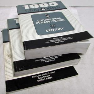 1995 Oldsmobile Cutlass and Century Service Shop Manual Set Vol 1-2 & ABS Update