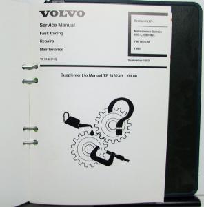 1989-1992 Volvo 700/900 Series Service Shop Repair Manuals 1 [17] & Supplements