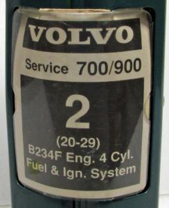 1982-1991 Volvo 700/900 Service Manuals 2 20-29 B234F Eng 4 Cyl Fuel & Ign Sys