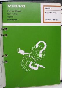 1983-1992 Volvo 700/900 Service Shop Repair Manuals 2 20-29 Diesel Engines