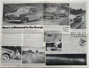 1951 Kaiser Frazer Henry J Pictorial Bulletin Intro Specifications Articles