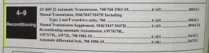 1983-1991 Volvo 700/900 Service Shop Repair Manuals - 4-9 Reconditioning