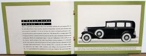 1931 Marmon 70 Straight Eight Sedan Coupe Victoria Sale Brochure Original