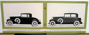 1931 Marmon 70 Straight Eight Sedan Coupe Victoria Sale Brochure Original