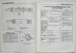 1990 Isuzu Pickup Service Shop Repair Manual Supplement - Axle (Saginaw)