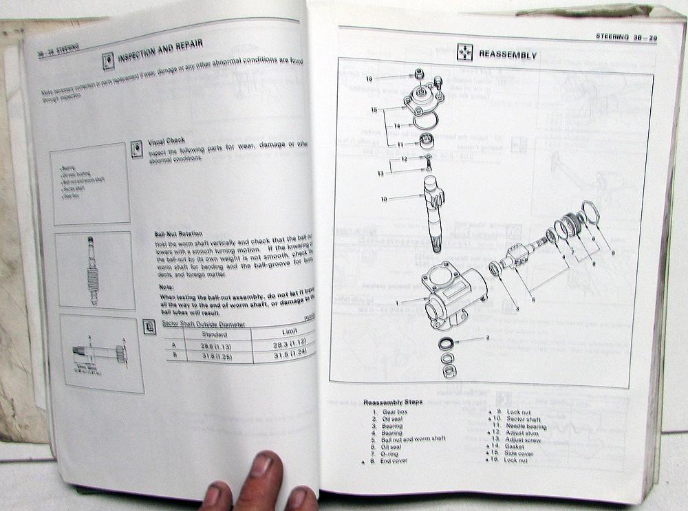 1990 Isuzu Amigo and Pickup Service Shop Repair Manual