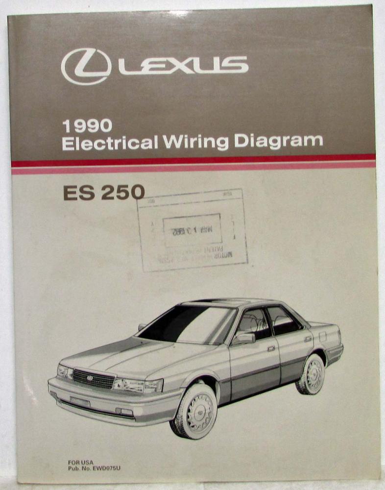 1990 Lexus ES 250 Electrical System Wiring Diagram