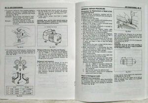 1993 Isuzu Trooper Pickup Amigo Rodeo Service Shop Manual Supplement R-134a A/C
