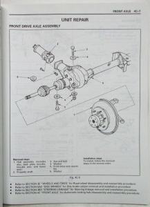 1991 Isuzu Rodeo Service Shop Repair Manual
