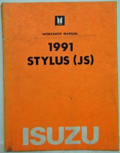 1991 Isuzu Stylus Service Shop Repair Manual