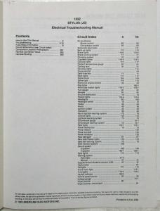 1992 Isuzu Stylus Electrical Troubleshooting Manual