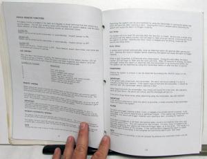 1994-1995 Isuzu Security System/Keyless Entry Technical Manual