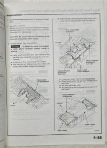 1996 Isuzu Oasis Service Shop Body Repair Manual