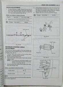1994 Isuzu Trooper Service Shop Repair Manual