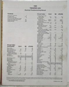 1995 Isuzu Trooper Electrical Troubleshooting Manual