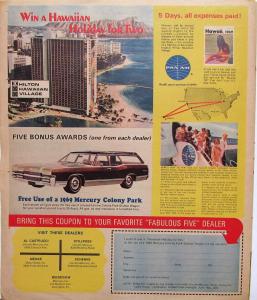1969 Lincoln Mercury Dealers Cincinnati Newspaper Insert Hawaii Vacation
