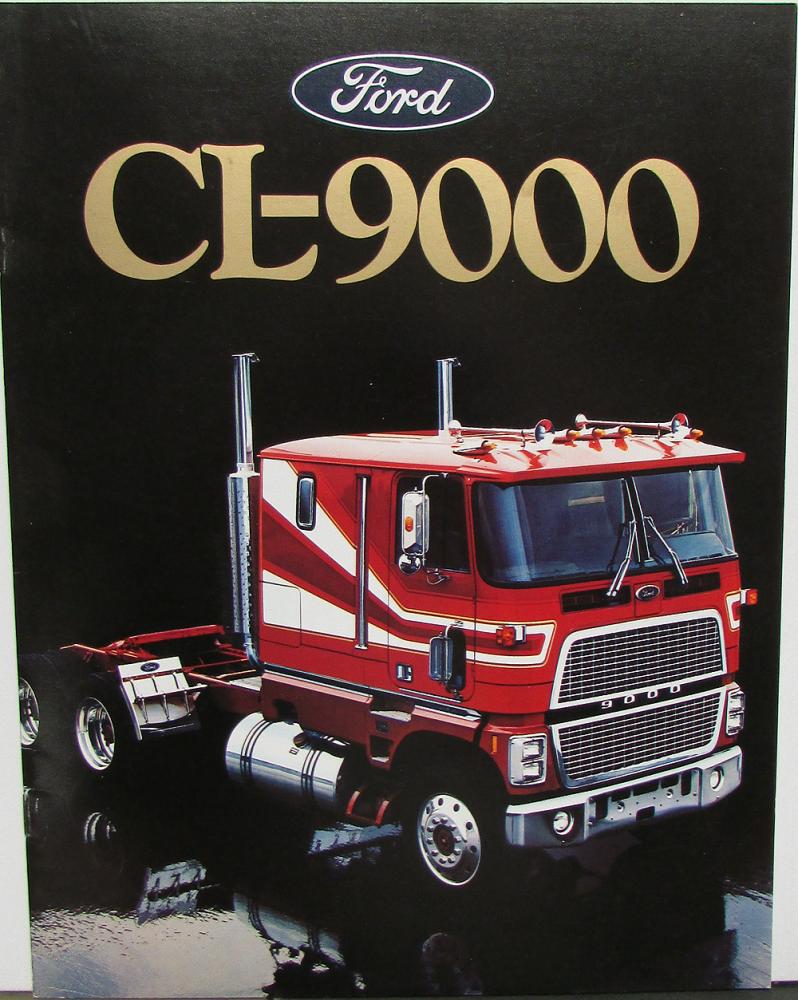 1986 Ford CL9000 Truck Dealer Sales Brochure