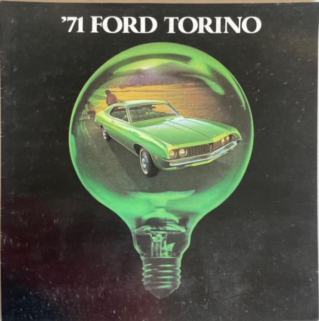 1971 Ford Torino 500 GT Cobra Brougham Dealer Sales Brochure Large Original